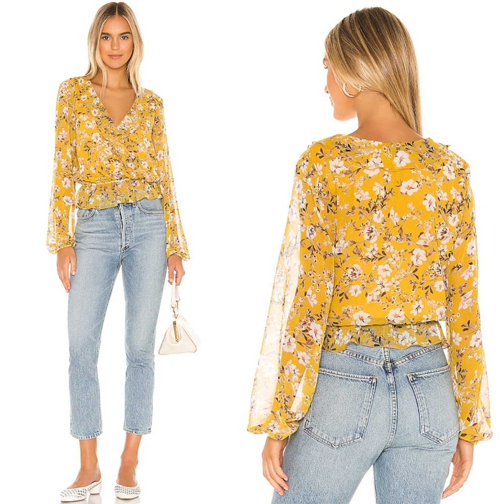 Show Me Your Mumu Brewster Floral Ruffle Top